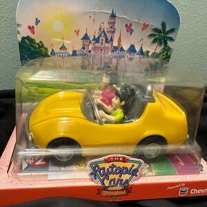 Disney Vintage (2000) Autopia Cars Toy - Yellow